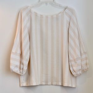 Loft Striped Linen Top
